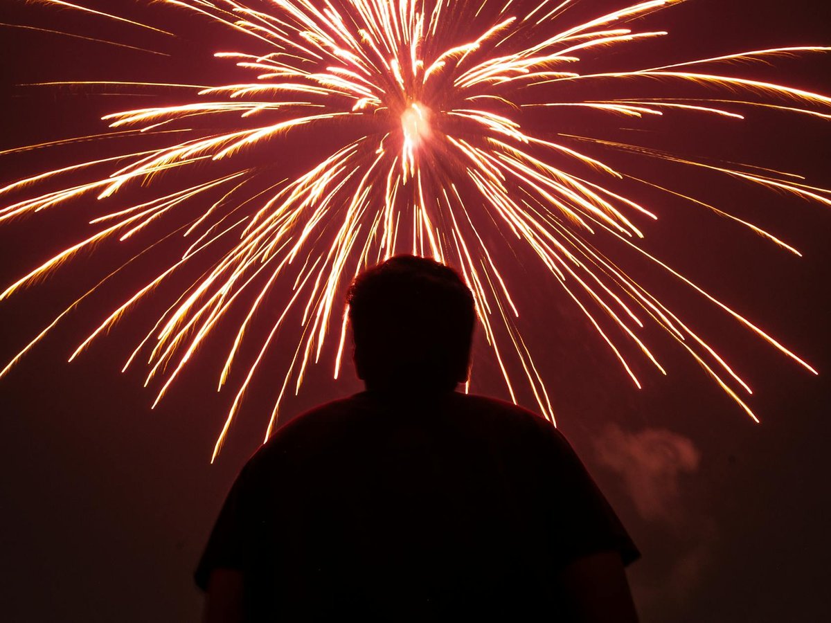 New Year's Eve photo with people - before AI removal