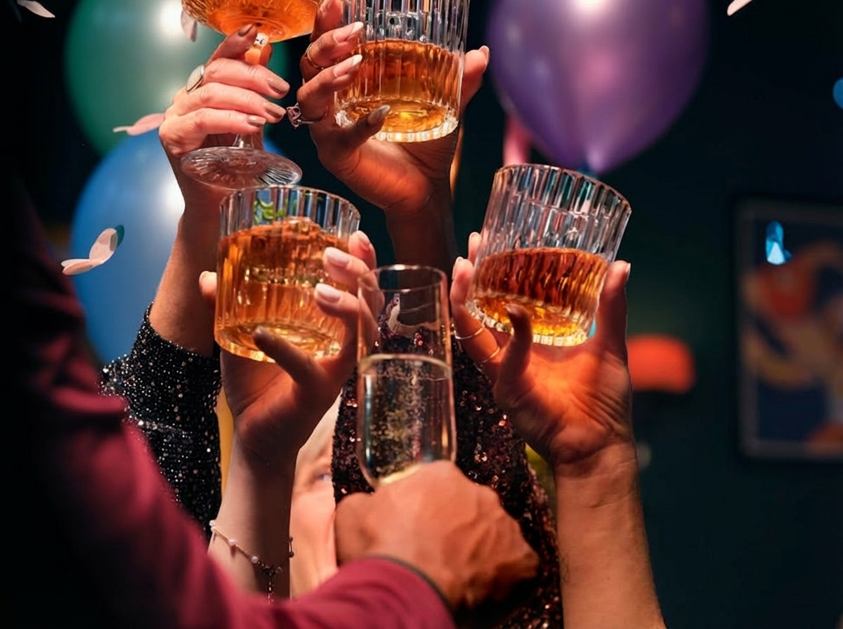 New Year's Eve photo with people removed - after AI processing