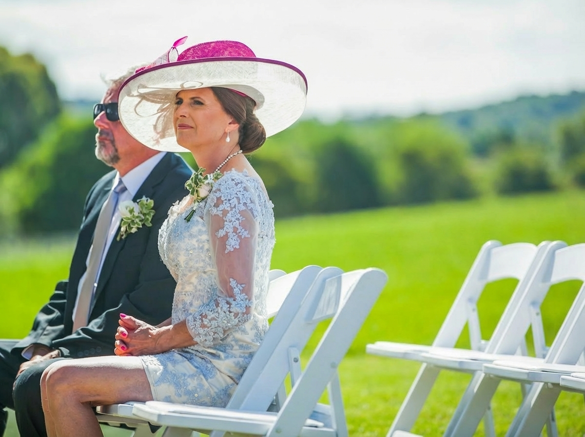 wedding photo with people removed - after AI processing